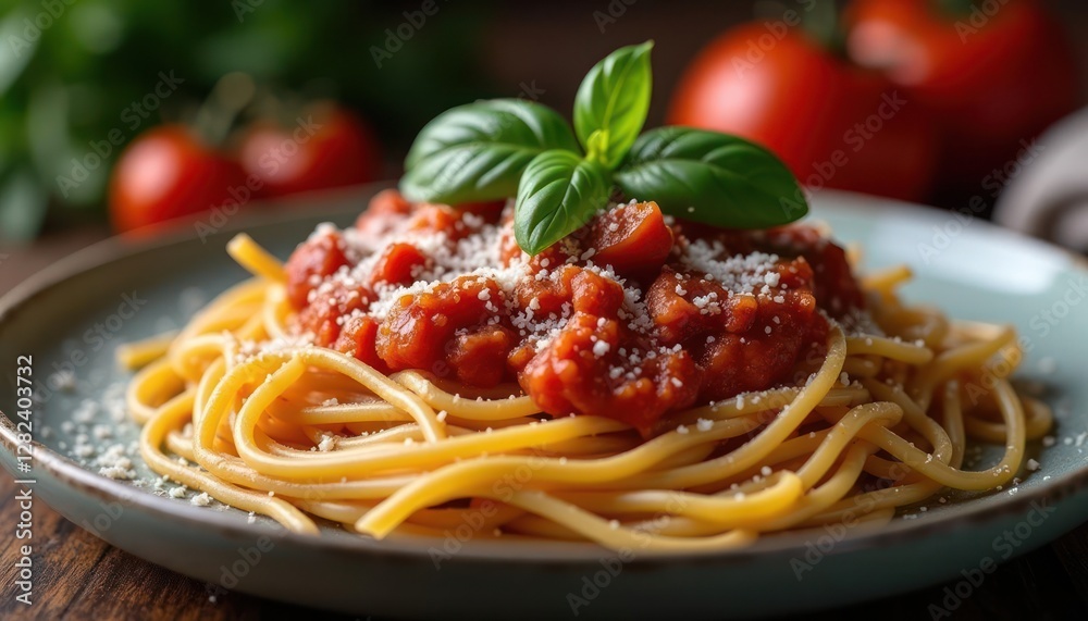 Delectable Spaghetti with Marinara Sauce and Parmesan Cheese Delectable Spaghetti with Marinara Sauce and Parmesan Cheese