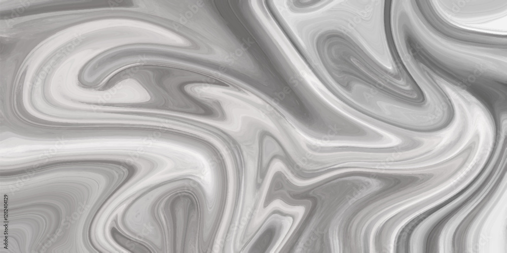 Fototapeta premium The texture of black and white marble pattern modern style Liquid background. gray marble pattern texture natural background. Paper with soft waves and white fabric liquid metallic art paint texture.