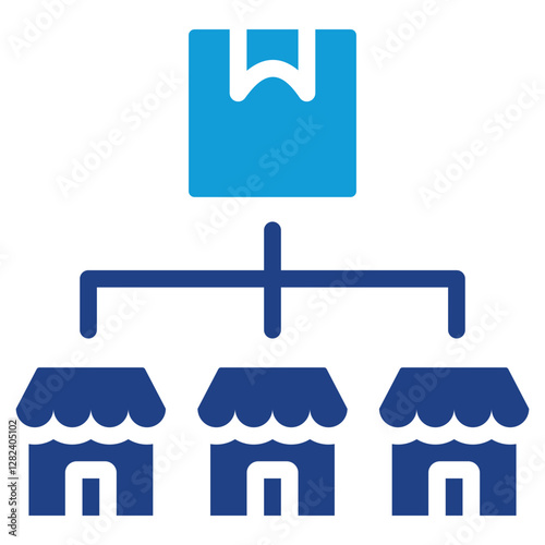 Retail Distribution Dual Tone Icon