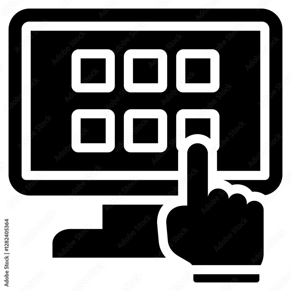 E Commerce Distribution Solid Black Icon E Commerce Distribution Solid Black Icon
