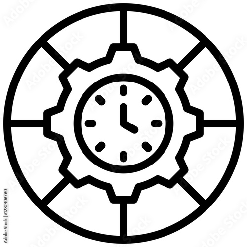 Capacity Planning Outline Icon