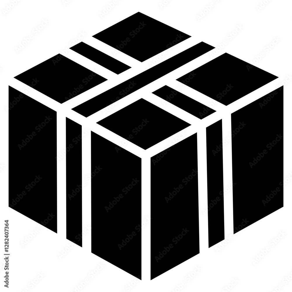 Product Packaging Solid Black Icon Product Packaging Solid Black Icon