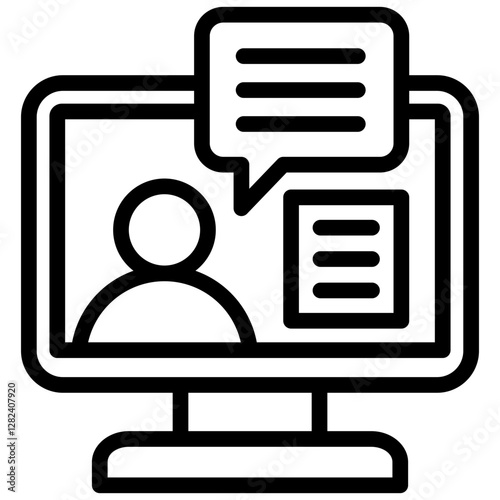 Online Course Outline Icon