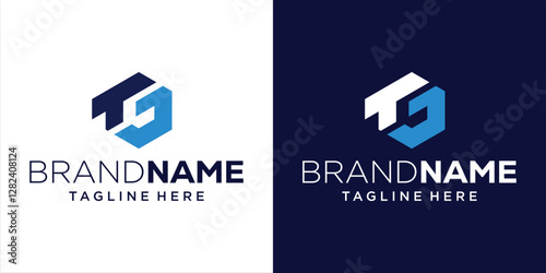 Creative TG Abstract Hexagon Logo Design, Design Inspiration, Illustration, Vector