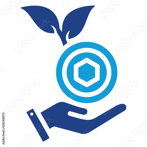 Cryptocurrency Investment Dual Tone Icon