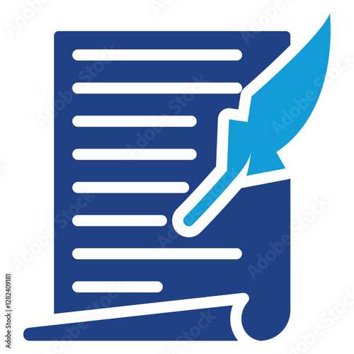 Copywriting Dual Tone Icon