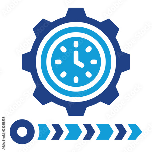 Timeline Management Dual Tone Icon