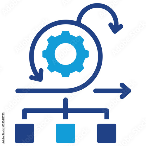 Scrum Methodology Dual Tone Icon