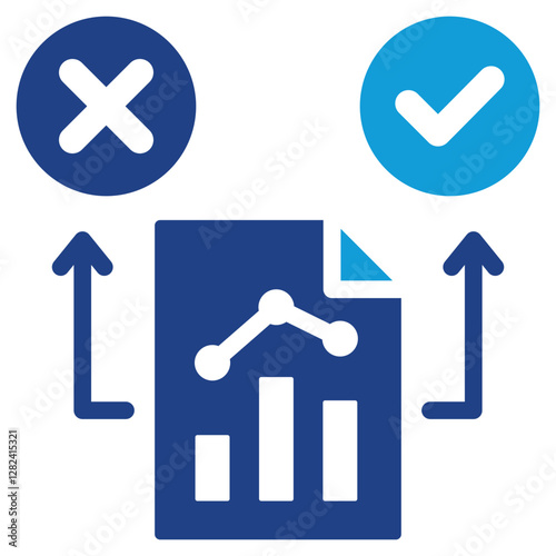 Data Driven Decision Making Dual Tone Icon
