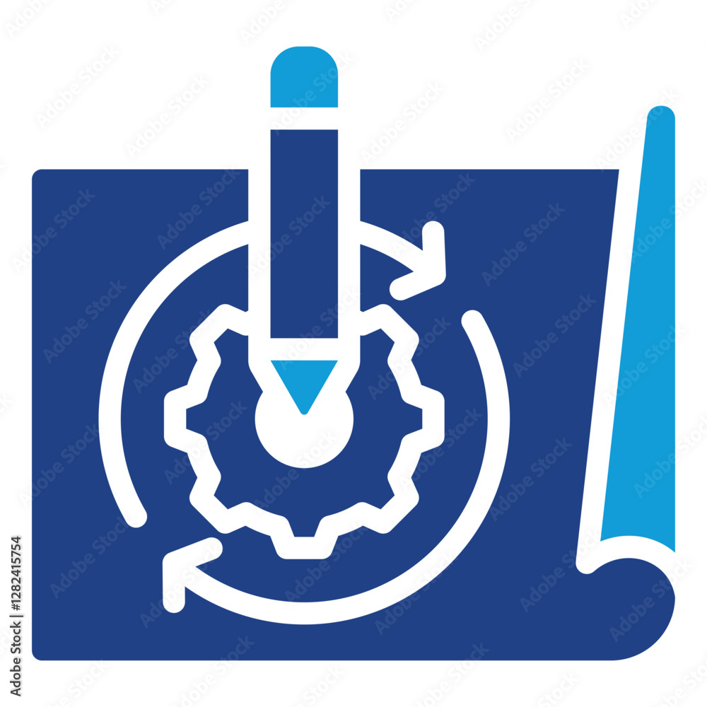 Process Redesign Dual Tone Icon Process Redesign Dual Tone Icon