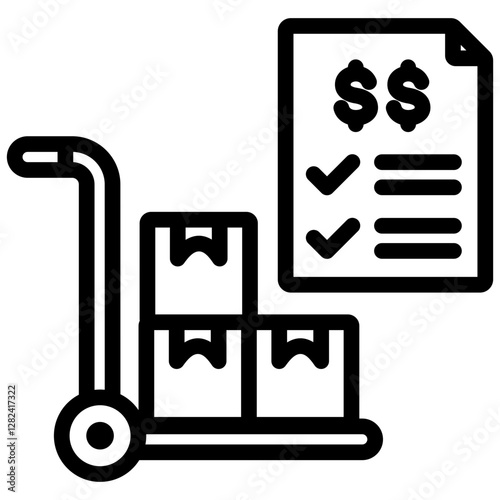 Purchase Order Outline Icon