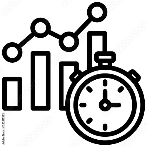 Efficiency Metric Outline Icon