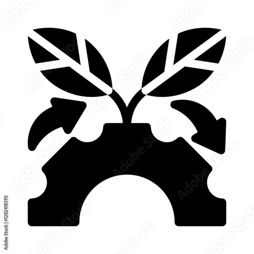 biodiversity glyph icon