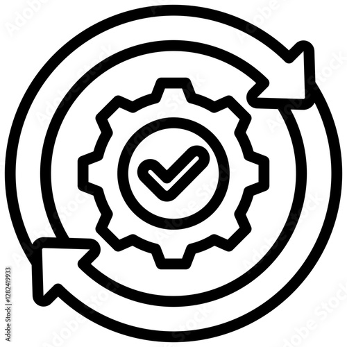 Operational Efficiency Outline Icon