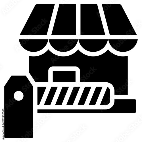 Barriers To Entry Solid Black Icon