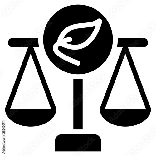 Regulatory Environment Solid Black Icon