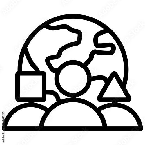 Diversity  Outline Icon