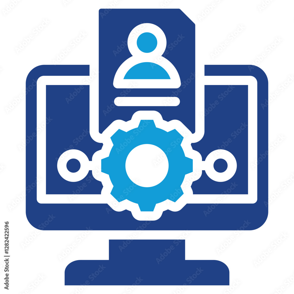 Applicant Tracking System Dual Tone Icon Applicant Tracking System Dual Tone Icon