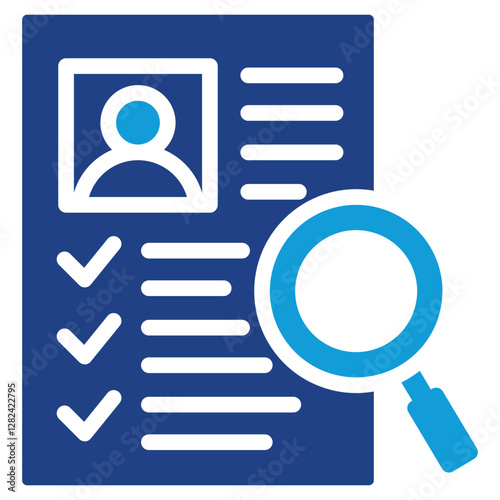 Background Check Dual Tone Icon