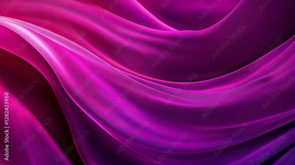 Close-up of magenta satin fabric Close-up of magenta satin fabric