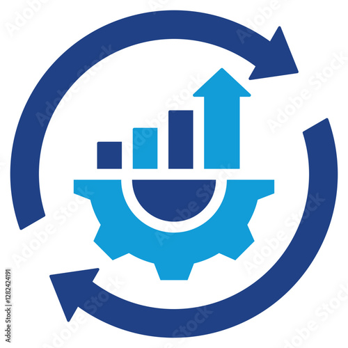 Continuous Improvement Dual Tone Icon