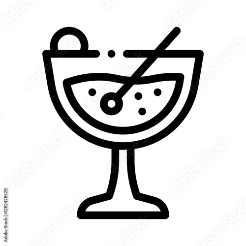 cocktails line icon