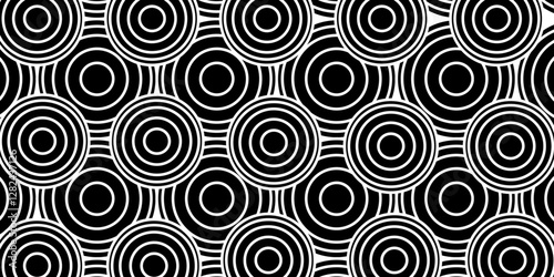 abstract graphic round targets Overlapping circular Circle background. Black and white style pattern. Concentric circulation. Vector illustration. Circle black earthquake icon. Round vibration eps10. 