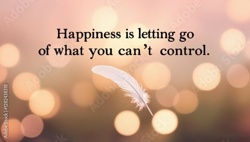Happiness is letting go, A serene image reflecting the concept of letting go and embracing happiness.
