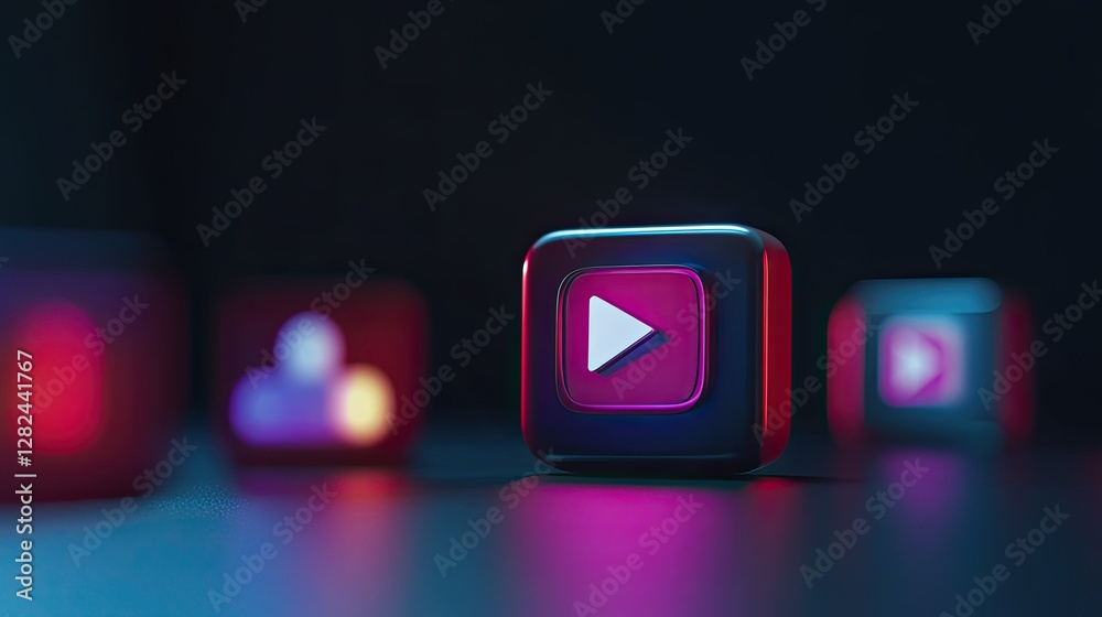 A 3D-rendered live stream icon displayed on a social media browser, symbolizing online engagement and passive revenue. A 3D-rendered live stream icon displayed on a social media browser, symbolizing online engagement and passive revenue.