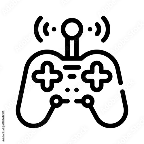 joystick line icon