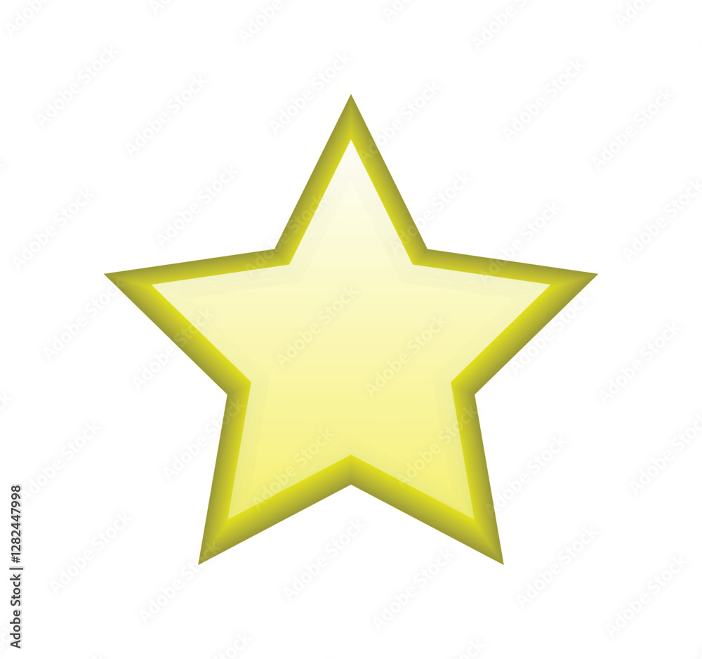 Realistic star rating, isolated on white background Realistic star rating, isolated on white background