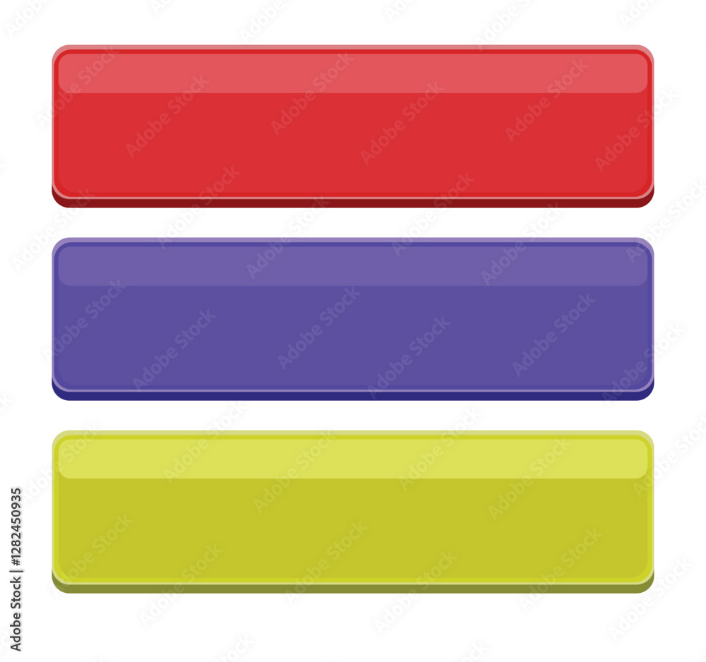 Blank infographic note set design vector. Blank infographic note set design vector.