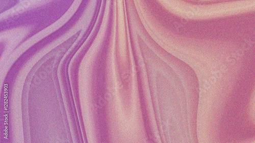 A dreamy abstract image with flowing waves of pink and purple, resembling silky fabric or liquid motion. The soft gradient and smooth textures create a soothing and elegant visual effect.