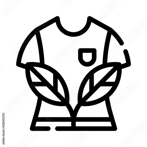 sustainable fashion line icon