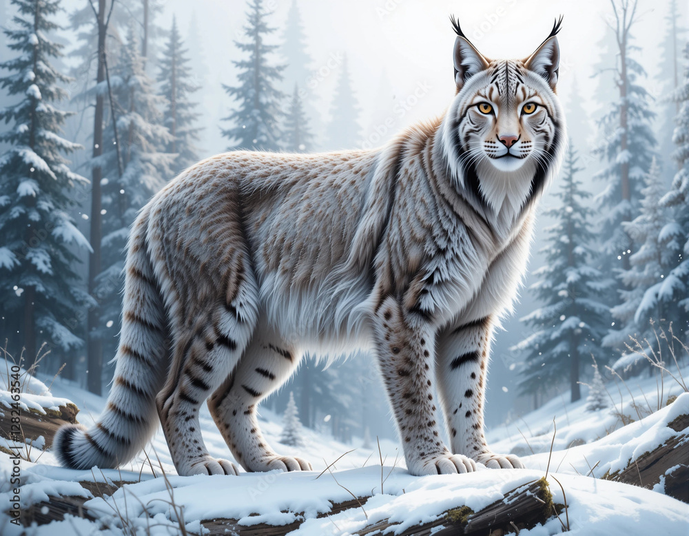 Obraz premium Elegant Hunter: Lynx