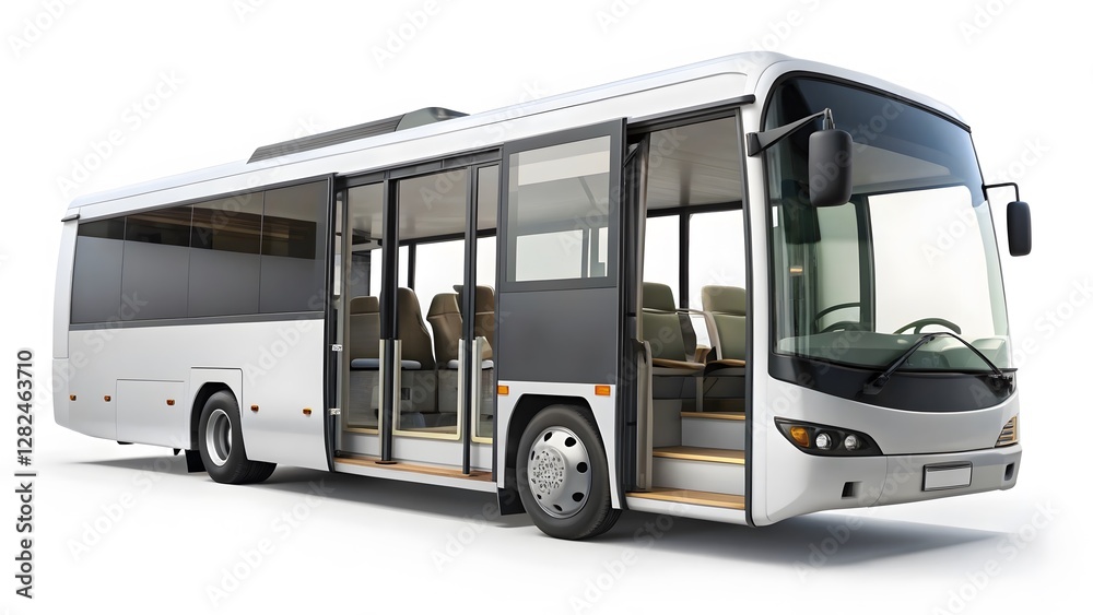 Modern Coach Bus Transportation Vehicle Modern Coach Bus Transportation Vehicle