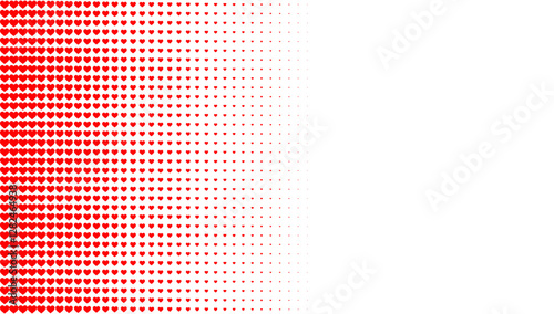 red love halftone background vector