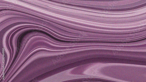 A sleek abstract artwork with flowing waves in soft lavender and deep purple. The smooth, glossy textures create a dreamy, futuristic feel with a touch of elegance and fluid movement.