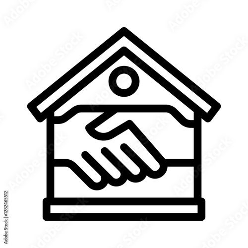 home deal line icon