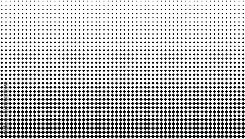 black and white halftone square background