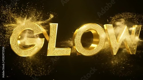 Glow with neon text effect, text motion, animation effect, easy multiplication, and 3D text effect.