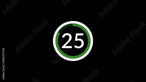 30 second timer countdown, 30 seconds countdown animation, 30 seconds timer on black background.