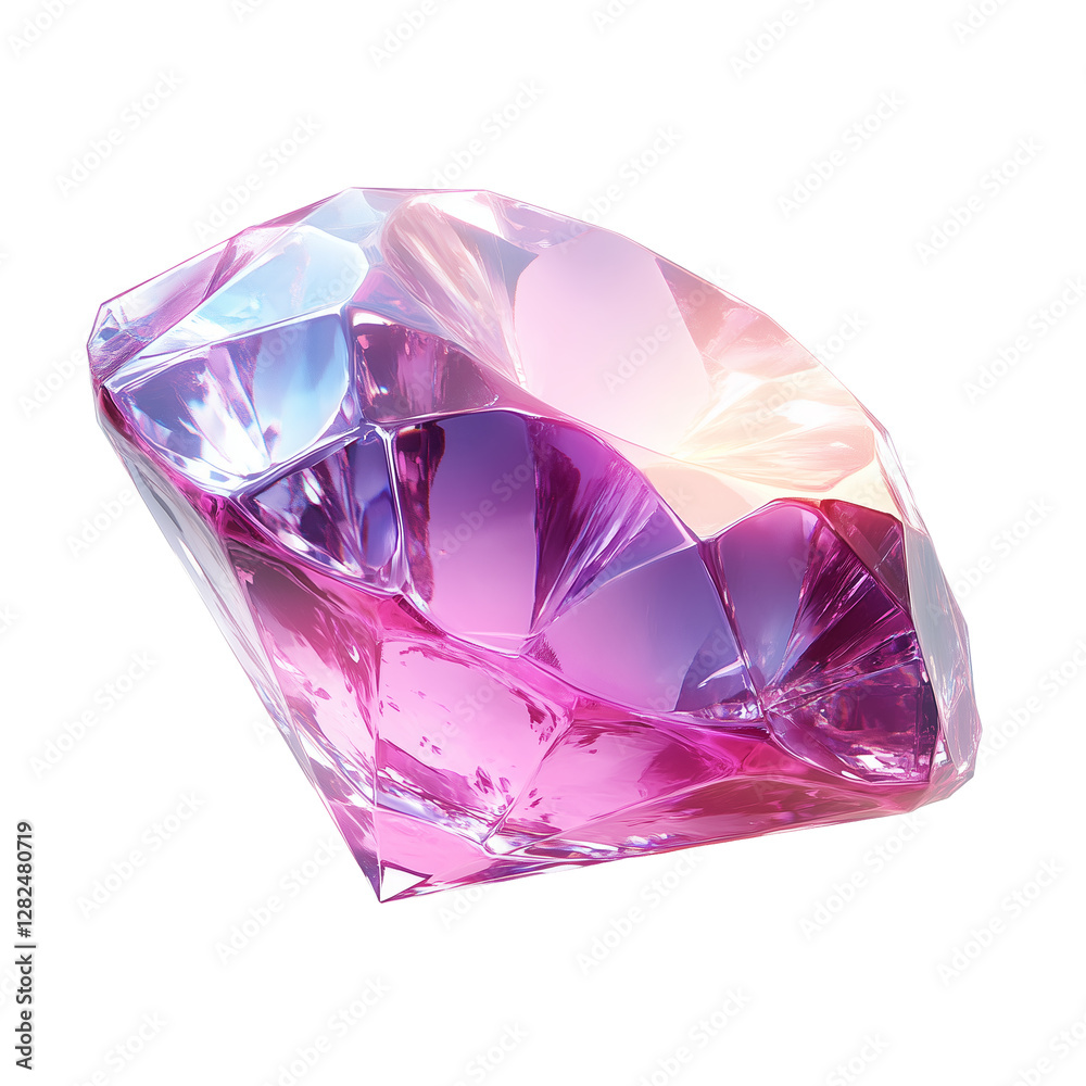 The red diamond is isolated on a transparent background in PNG.
