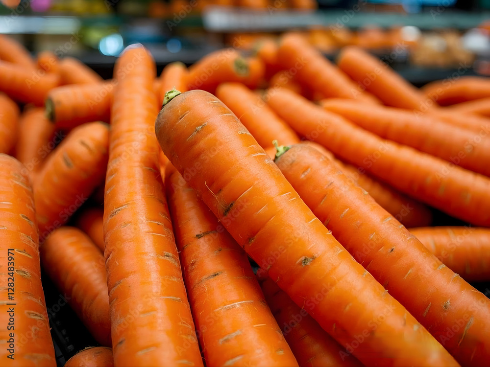 Fresh Carrots and Lemons Displayed in Market Baskets for Sale Fresh Carrots and Lemons Displayed in Market Baskets for Sale