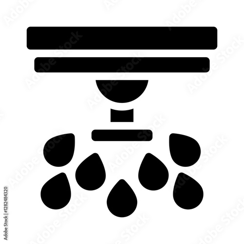 sprinkler glyph icon