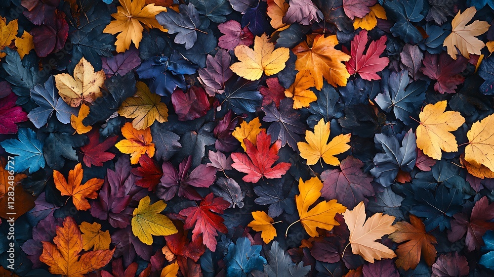 Autumn Leaves Background Colorful Fall Foliage Texture Autumn Leaves Background Colorful Fall Foliage Texture