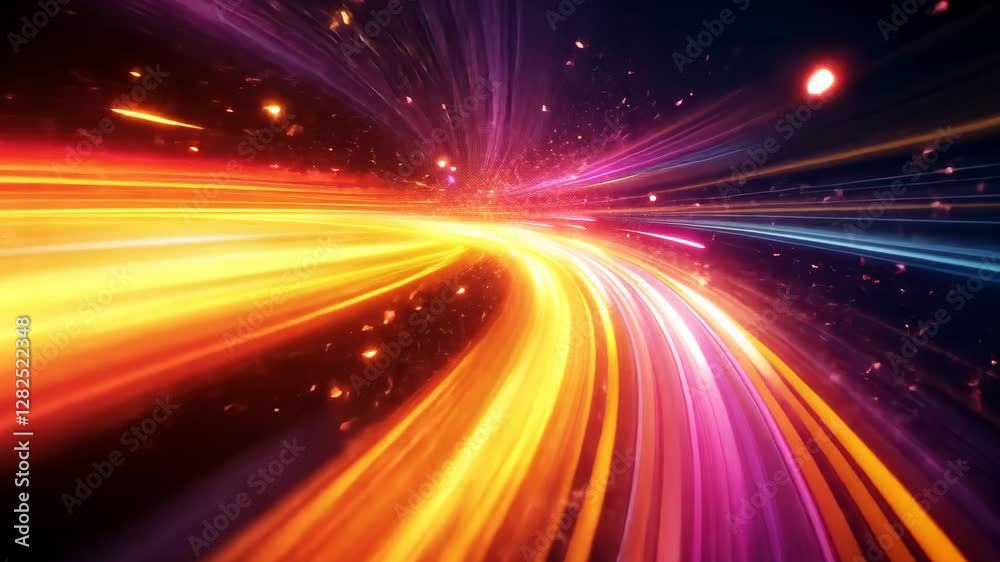 Hyperspace Tunnel: A Journey Through Light and Speed Hyperspace Tunnel: A Journey Through Light and Speed