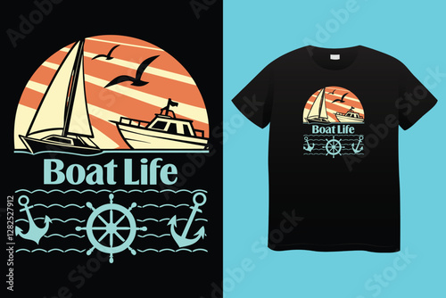 France Saint Tropez Les Voiles De Provence-Alpes-Cote d'Azur slogan print with hand-drawn sailboat illustration for graphic tee t-shirt or poster.