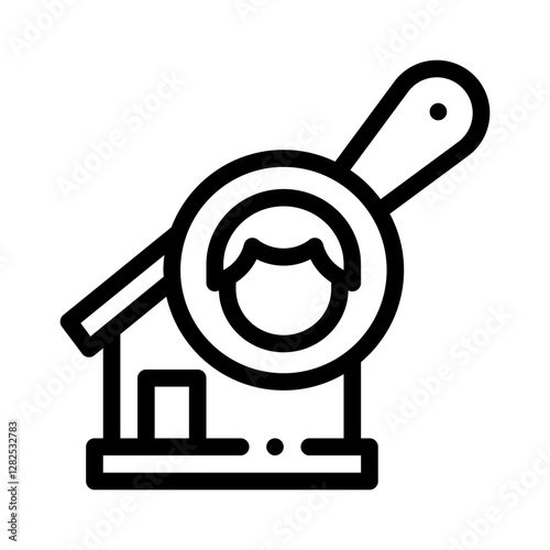 tenant screening line icon