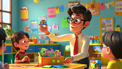 Joyful Learning: Teacher and Students Engage in Playful Educational Activities